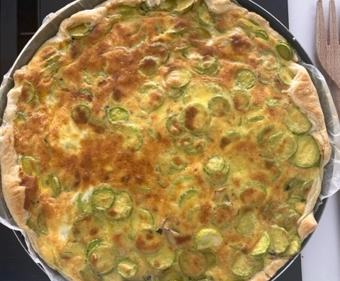 torta salata di zucchine