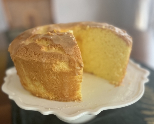 chiffon cake arancia