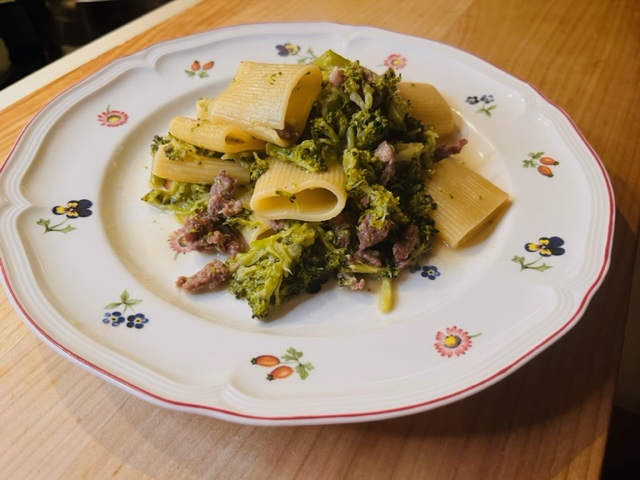 Paccheri salsiccia e broccoli