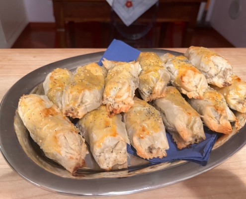 involtini pasta filo e melanzane