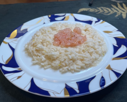 risotto gamberi e agrumi